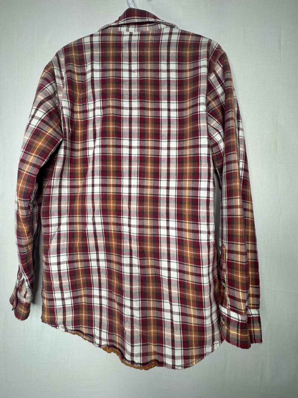 Vintage Cold Storage Plaid Jacket Shacket Sz L Quilted Lining Chore Barn Grunge - Picture 8 of 13